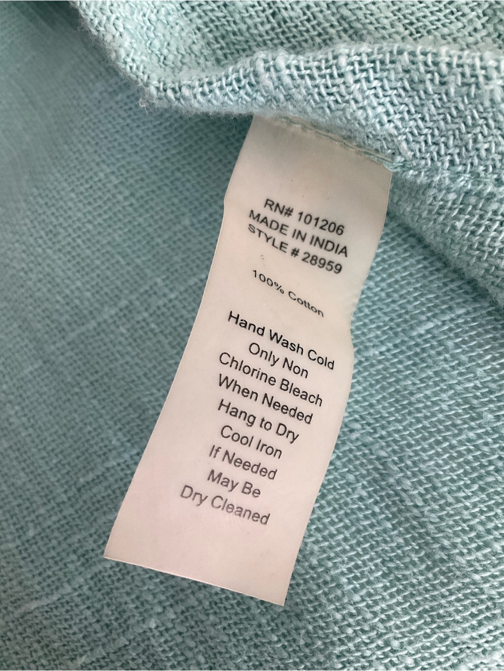 Soft Surroundings Desert Breeze Topper Blue Open-Weave Layering Top - Picture 8 of 9